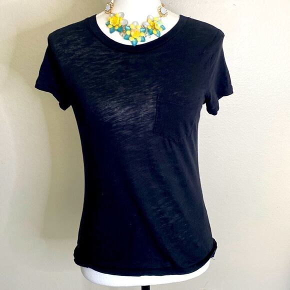 Madewell Black One Pocket Short Sleeve Tee. See Video. Size XS - Picture 1 of 10